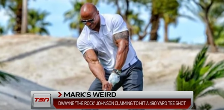 the rock playing golf curls kill your short game